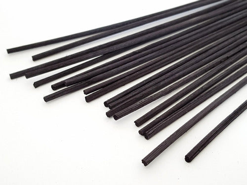Black 25x3mm Rattan Diffuser Sticks, 12 Units 1
