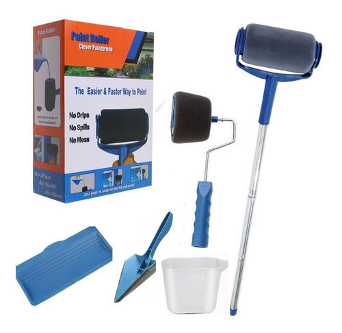 Rechargeable Paint Roller with Extensible Pole and Accessories 0