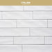 Construnort Subway Tile Bathroom Kitchen Wall Italian Std White 30x7.5cm 1