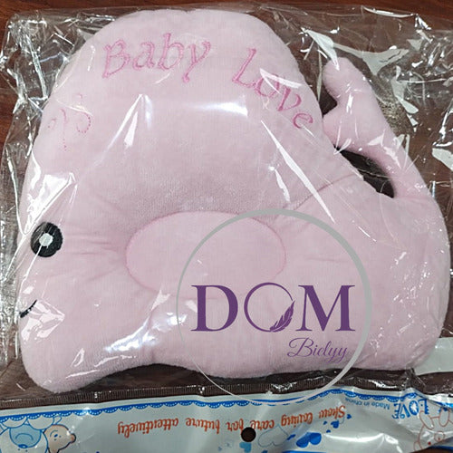 DomBielyy Almohada Almohadon Bebe Super Suave Diseño Ballena Rosa 3