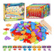 456-Piece Wooden Magnetic Fishing Toy Set 0