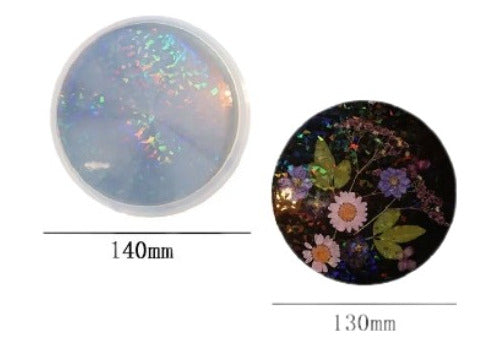 China Molde De Silicona Posa Vaso Redondo Holografico 1