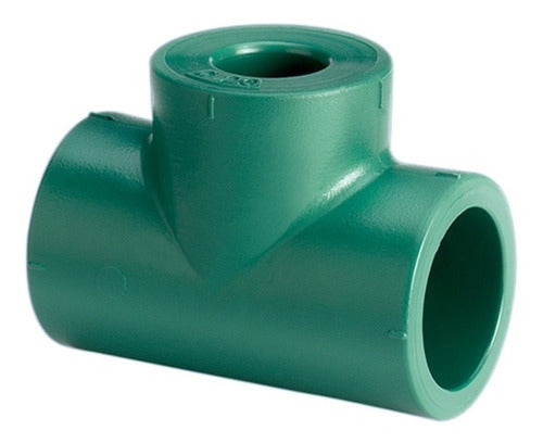 Plastiferro Tee Reduccion 50x32x50 Termofusion Verde Agua Tubofusion 0