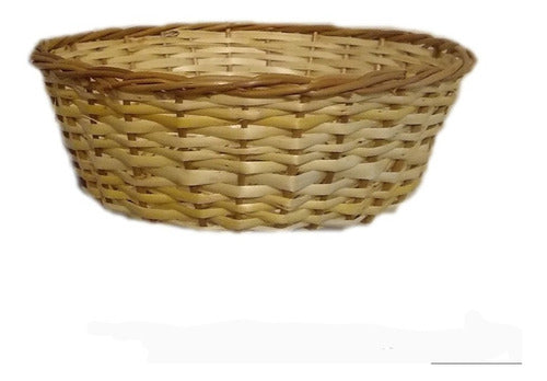 Round Wicker Bread Basket 22 cm, Pack of 40 Units 0