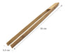 D+M Bazar Bamboo Tongs 30 Cms Straight Tip 1