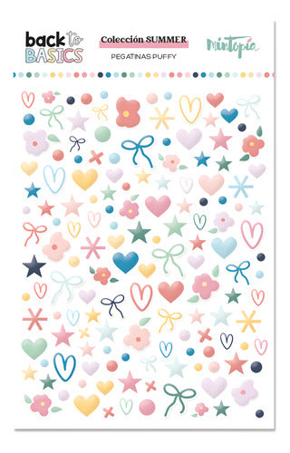 Scrapbooking Set De 154 Pegatinas Puffy - Summer - Mintopía 0