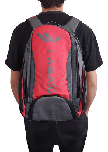 Lasaig Padel Backpack Red 2