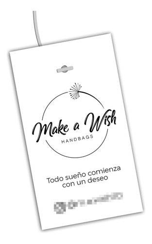 200 Tags Personalizados - Etiqueta Rectangular Colgante 4x7 0