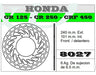 Front Brake Disc Honda Cr 125 - 250 by Panella Motos 1