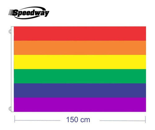 Bandera De La Diversidad 150x90cm Pack X5 Disershop 2