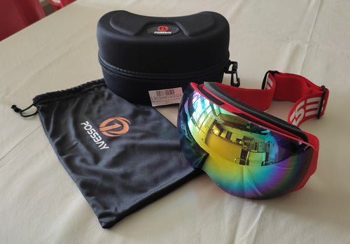 Possbay Ski/Snowboard Goggles with Case - UV Protection, Anti-Fog, Adjustable Strap 15