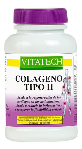 Vitatech Type II Collagen X30 Tabs - Collagen + Vitamin E 0