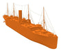 Modelo Maqueta Rms Carpathia Escala 1:700 Para Pintar 0