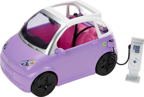 Accesorio Muñeca Barbie Coche Eléctrico 2 Plazas Púrpura 0