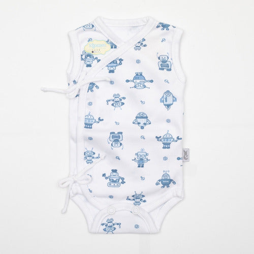 Nenuras Premature Baby Bodysuit Pima Cotton with Side Straps 1