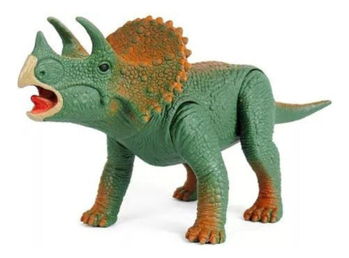 Jipe / Jeep Verde Com Dinossauro Triceratops - Dino Island 1