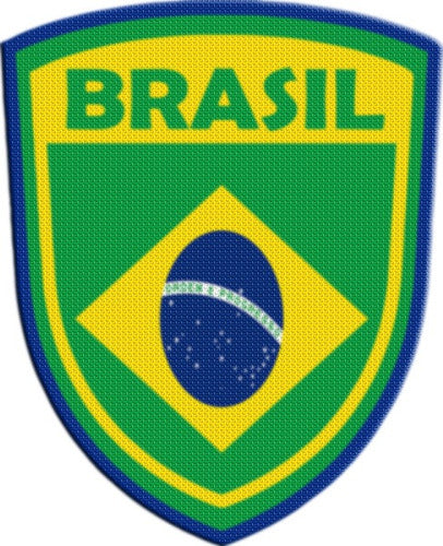 PasionDelHincha Ciudadela Parche Termoadhesivo Escudo Brasil 0