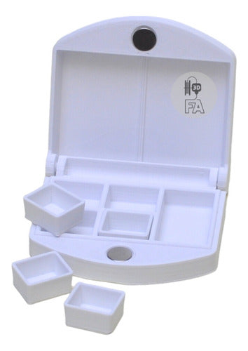 fa.3d Watercolor Box with Magnet X4 + 4 Empty Pans (no Paints) 0