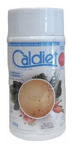 Pack of 12 Salt-Free Vegetable Broth Caldiet 200g 0