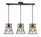 Vintage Old Copper Wall Lamp Modern Cage Design LED Compatible 5