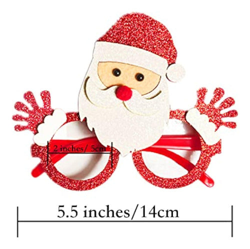 Decodinli 16 Christmas Glasses and Headbands 3