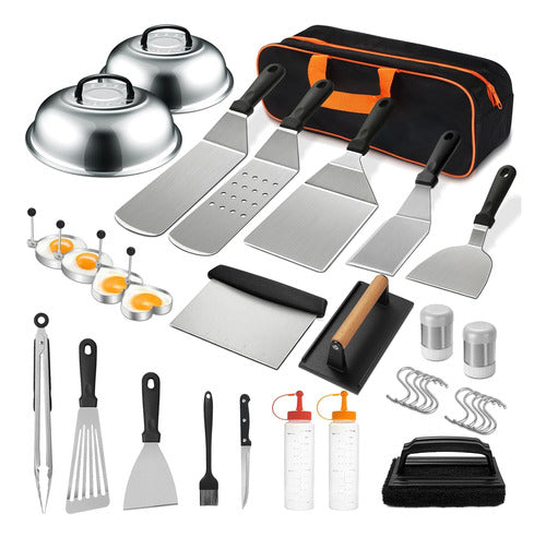 Kit De Accesorios Para Parrilla Con 10668 Cm Spatulas Y Cubi 0