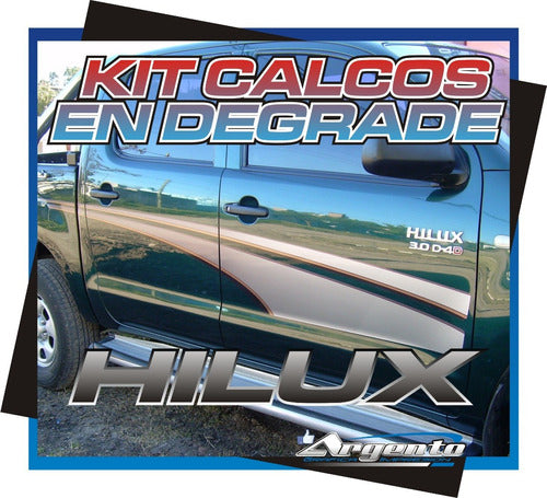 Toyota Hilux 2005 Side Stripes Calcos 4x4 Turbo Oracal 4