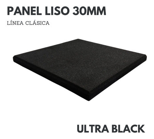 Professional Black Smooth Acoustic Panel 50 x 50cm 30mm 1