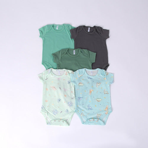 Pack of 5 100% Pima Cotton Baby Bodies by Ginos Baby 0