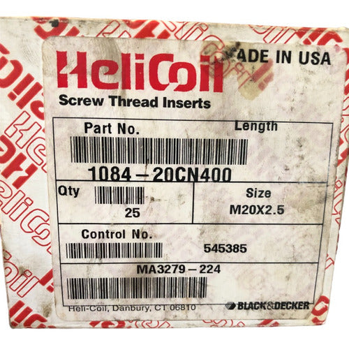 HELICOIL M20 X 2.5 X 40mm Insert 1