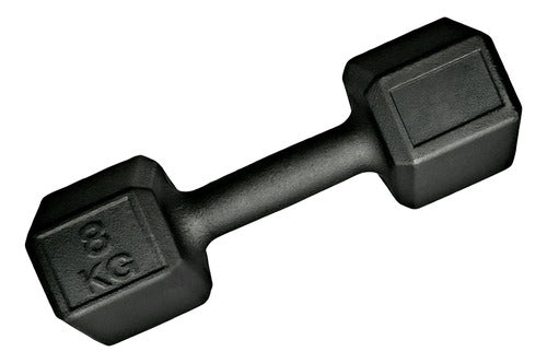 Dumbbell Sextavado Hexagonal Musculação 8 Kg 0