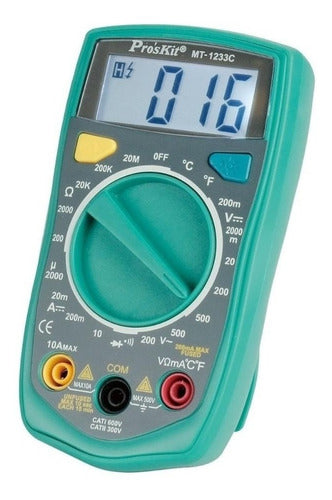 Pro'sKit Multimeter Digital MT 1233 C Mini Tester 300V 0