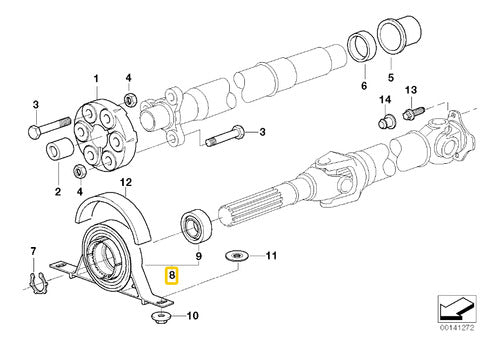 Soporte Cardan Para Bmw Serie 3 E46 320ci M54 2