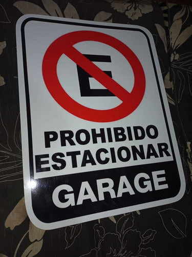 Carteles  Prohibido Estacionar  Pvc 1