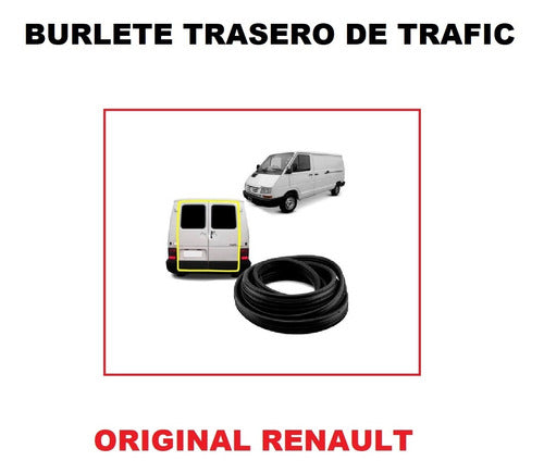 Renault Trafic Rear Door Seal - Genuine Original Part - Burlete Porton Trasero Carroceria Renault Trafic Original