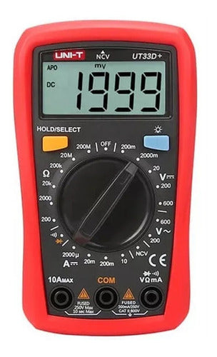 Uni-T Multimeter UT33D+ Plus + Clamp Meter UT201+ 2