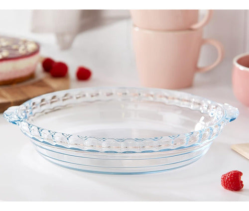 Le Cuisine Templated Glass Round Bakeware 4