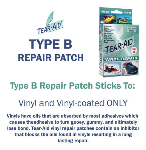 Kit De Reparo Tear-aid Tear-aid Repair Airhead Vinyl, Pacote 1