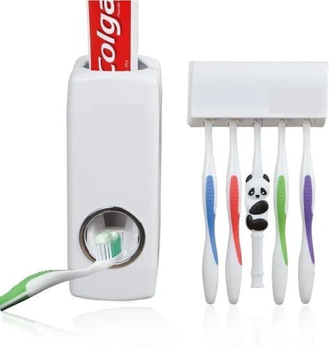 Dispensador Automatico Pasta Dental Y Porta Cepillo 0