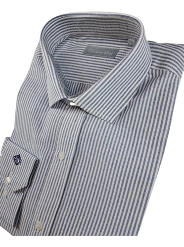Men's Shirt *Christian Dior* Classic or Slim Fit Striped 8