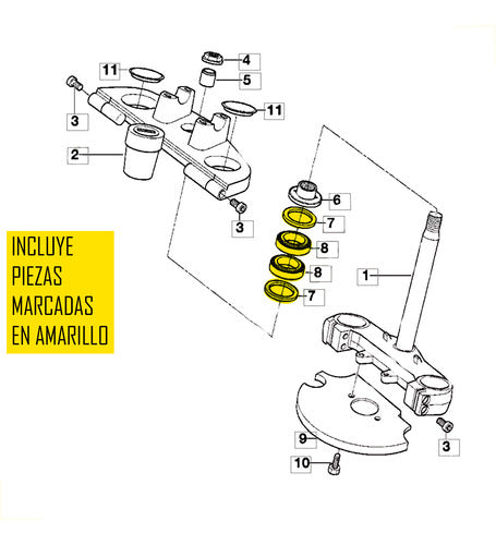 All Balls Racing Steering Head Bearing Kit for BMW G 650 GS 1