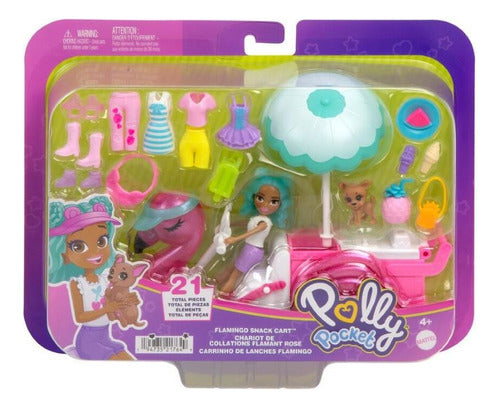 Polly Pocket - Carrito De Flamingo - Hwp24 4