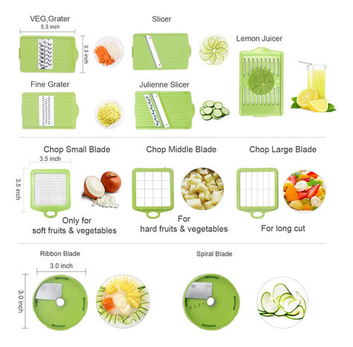 Kithouse Vegetable Chopper Mandoline Slicer Dicer - Large Fruit & Vegetable Cutter 2