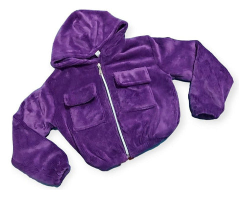 JPM Short Pupillera Jacket with Super Warm Pockets for Girls 3