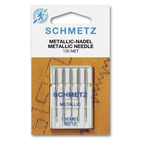 Schmetz Metallic Needles x 5 Units - Straight Sewing Machine 0