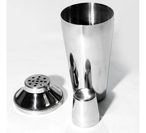 Carol Professional 750 Ml Stainless Steel Cocktail Shaker with Strainer! 1