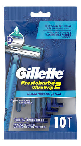 Gillette Prestobarba 2 Ultra Grip Shaving Machine 10 u 0