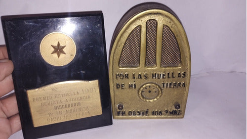 Antiguos Premios Trofeos Radio Historia Dcoración En El Aire 1