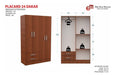 Wardrobe Closet 4 Door 2 Drawer Dakar Carvalho Mezzo 56814 4