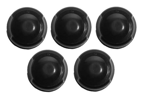 Perilla Cocina Escorial Master Style Negra 6mm Juego X 5 Uni 1